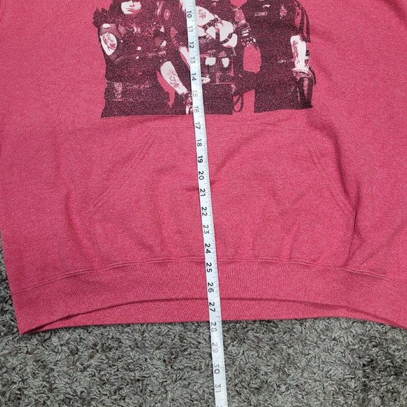 Motley Crue Size XL Mens Red Sweatshirt Hoodie Pullover No Tags Flaw - Picture 6 of 7